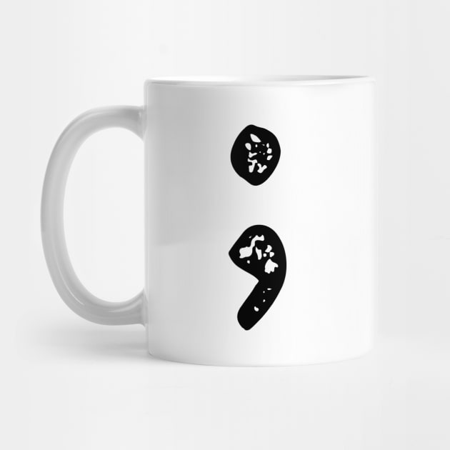 Semicolon-Back by Geeks With Sundries